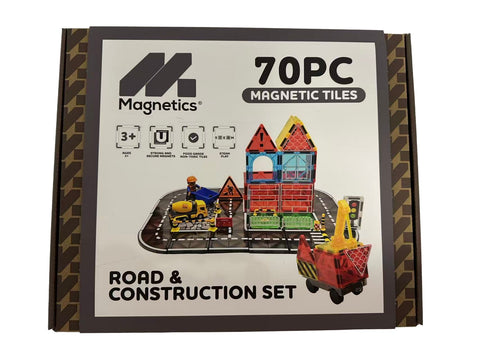 Magnetic tiles Road & Construction set 70 pcs
